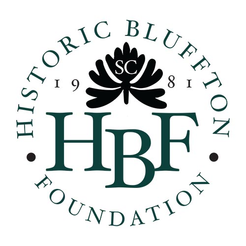 Logo for Historic Bluffton Foundation featuring oak tree and founding year 1981.