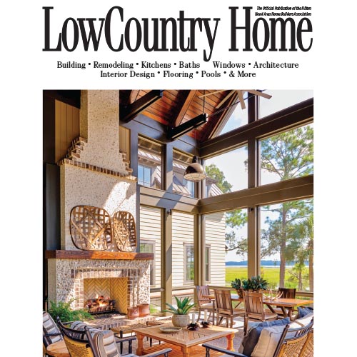 LowCountry Home cover featuring traditional home with palm trees.